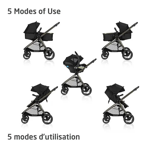 Maxi Cosi Zelia Luxe Travel System - Hope Black