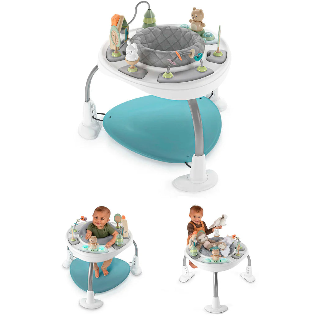 Ingenuity Spring & Sprout 2-in-1 Activity Jumper + Table - First Forest