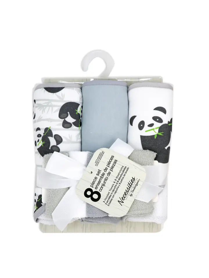 Necessities Hooded Towel & Wash Cloth Set