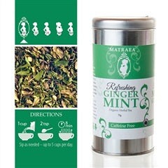 Matraea Organic Refreshing Ginger Mint Morning Sickness Tea
