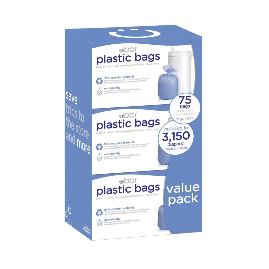 Ubbi Biodegradable Diaper Pail Bags 3 Pack